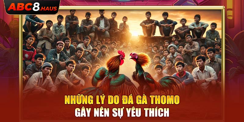 Những lý do đá gà Thomo gây nên sự yêu thích 